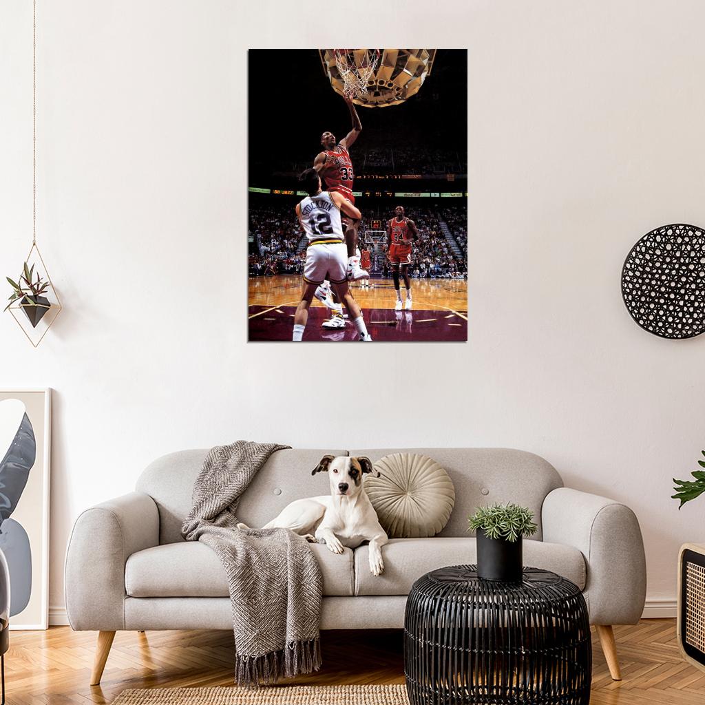 Scottie Pippen Basketball Sport Wall Art Print Poster