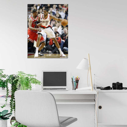 LaMarcus Aldridge Post Up Basketball Sport Wall Art Print Poster