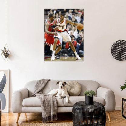 LaMarcus Aldridge Post Up Basketball Sport Wall Art Print Poster
