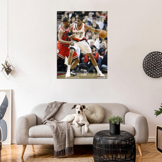LaMarcus Aldridge Post Up Basketball Sport Wall Art Print Poster