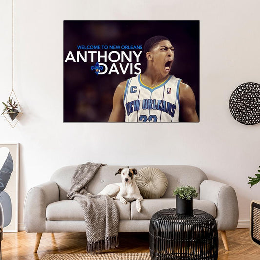 Anthony Davis New Orleans Hornets Pelicans Basketball Sport Wall Art Print Poster