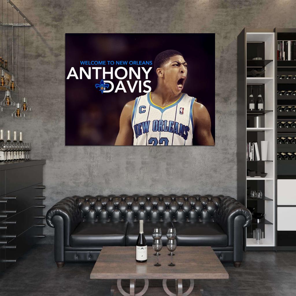 Anthony Davis New Orleans Hornets Pelicans Basketball Sport Wall Art Print Poster