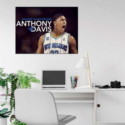 Anthony Davis New Orleans Hornets Pelicans Basketball Sport Wall Art Print Poster