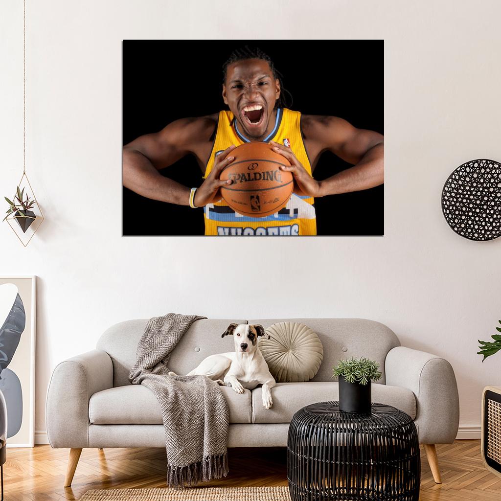 Kenneth Faried Manimal Denver Basketball Sport Wall Art Print Poster