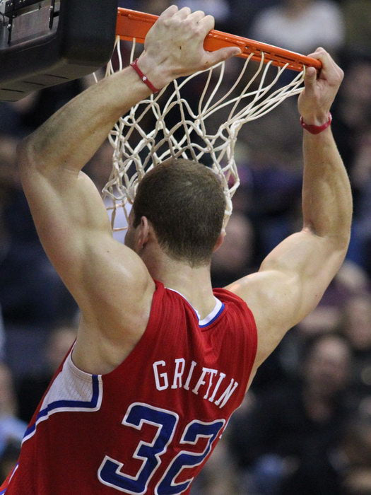 Blake Griffin Dunk Rim Los Angeles Basketball Sport Wall Art Print Poster