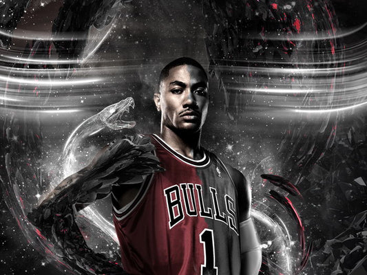 Derrick Rose Art Basketball Sport Wall Art Print Poster