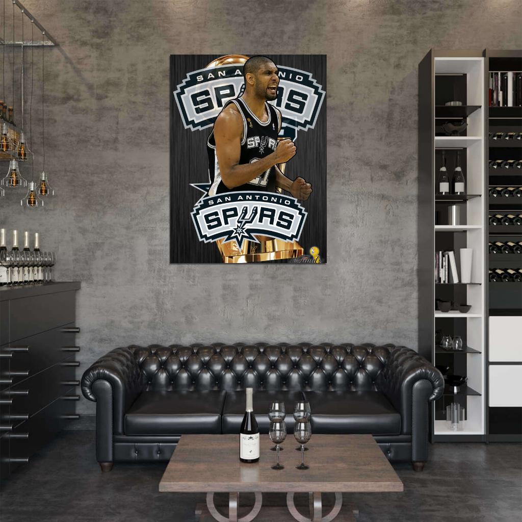 Tim Duncan Art Basketball Sport Wall Art Print Poster