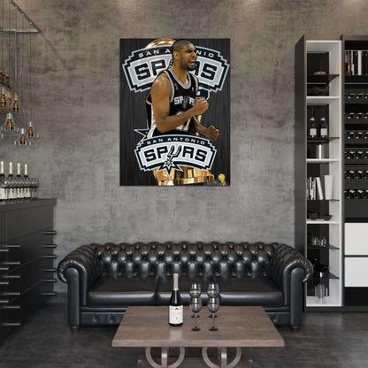 Tim Duncan Art Basketball Sport Wall Art Print Poster