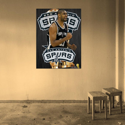 Tim Duncan Art Basketball Sport Wall Art Print Poster