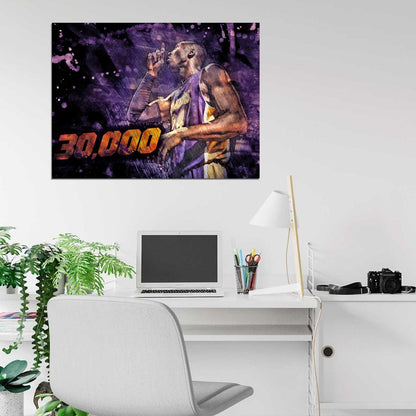 Black Mamba Art Los Angeles Basketball Sport Wall Art Print Poster