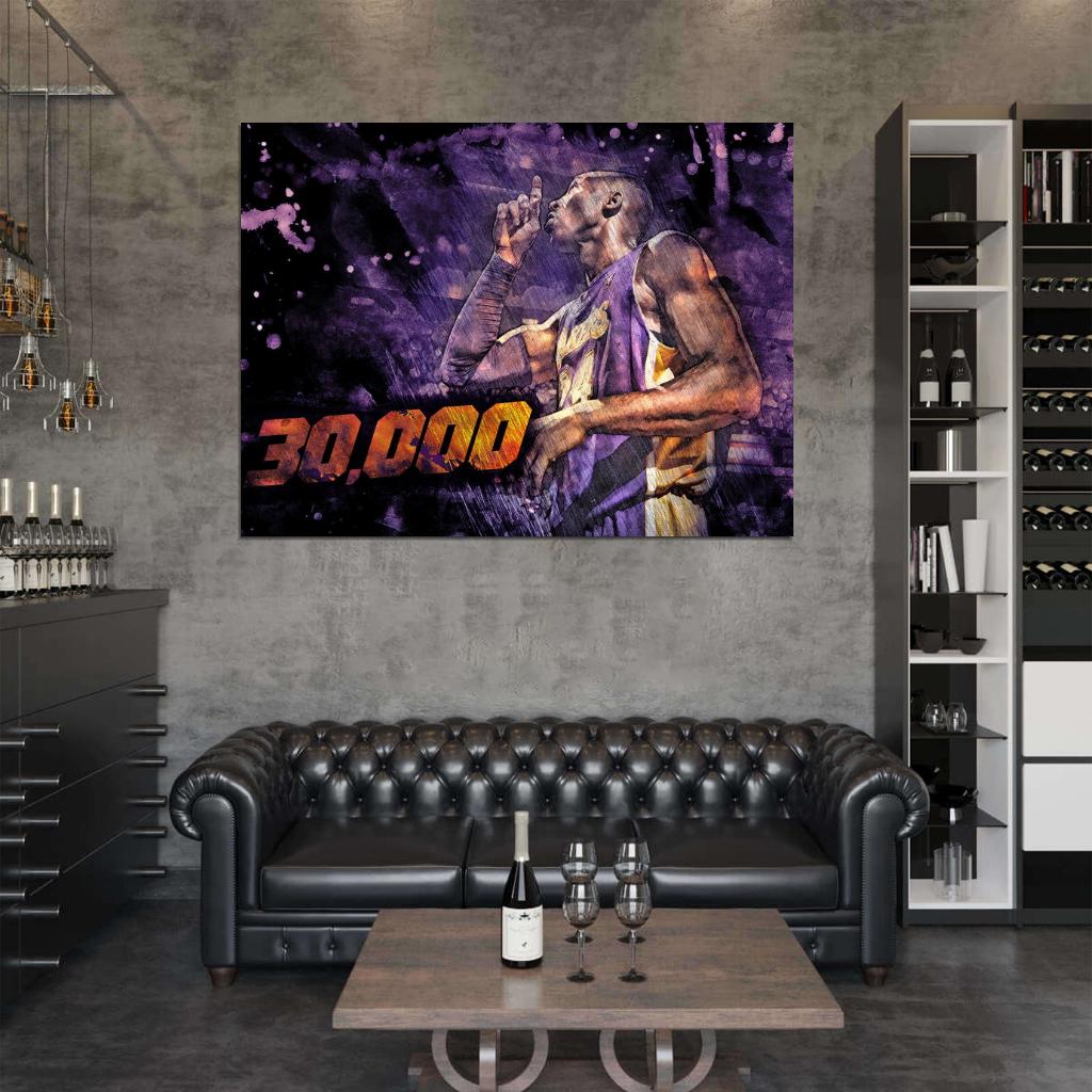 Black Mamba Art Los Angeles Basketball Sport Wall Art Print Poster