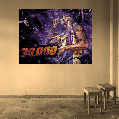 Black Mamba Art Los Angeles Basketball Sport Wall Art Print Poster