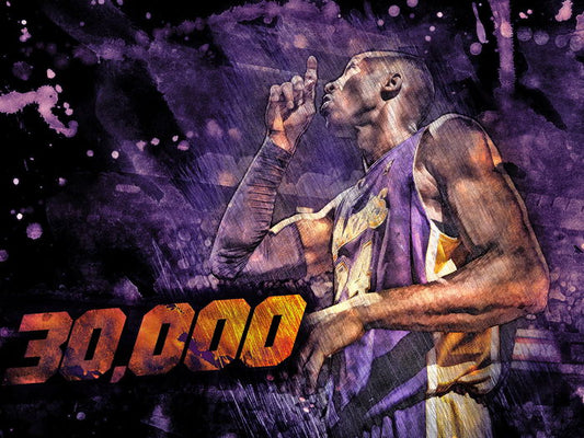 Black Mamba Art Los Angeles Basketball Sport Wall Art Print Poster