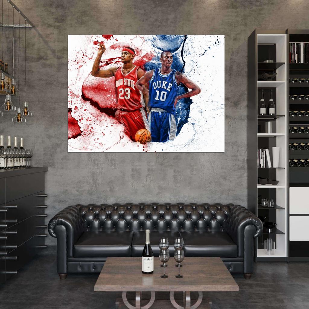 Lebron James Art Basketball Sport Wall Art Print Poster