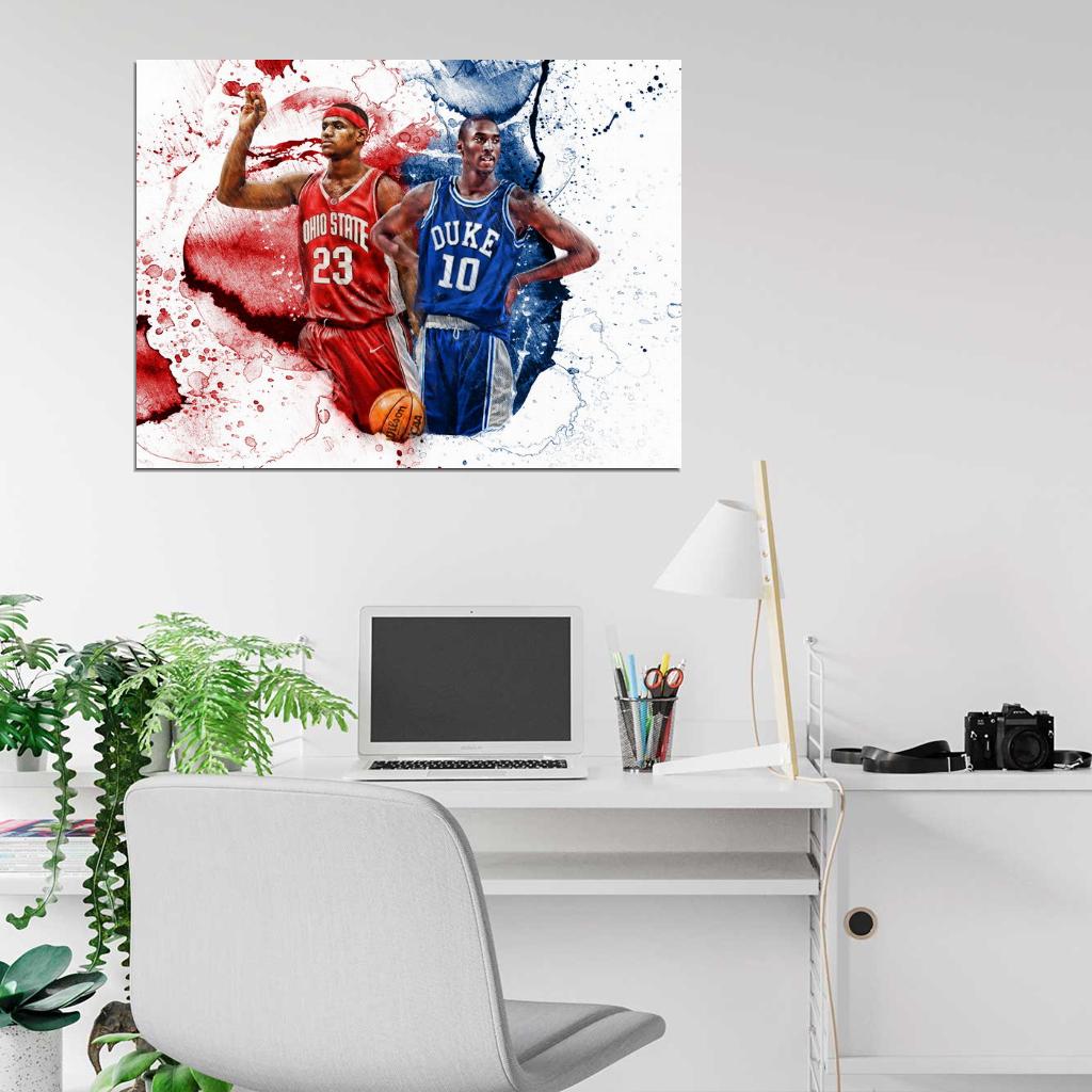 Lebron James Art Basketball Sport Wall Art Print Poster