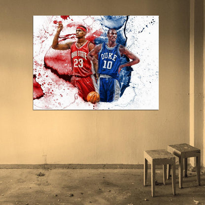Lebron James Art Basketball Sport Wall Art Print Poster