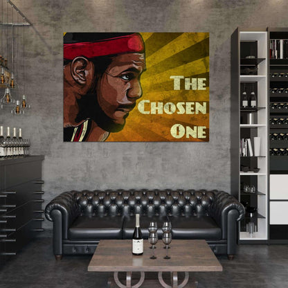 LeBron James Art The Chosen One King Basketball Sport Wall Art Print Poster
