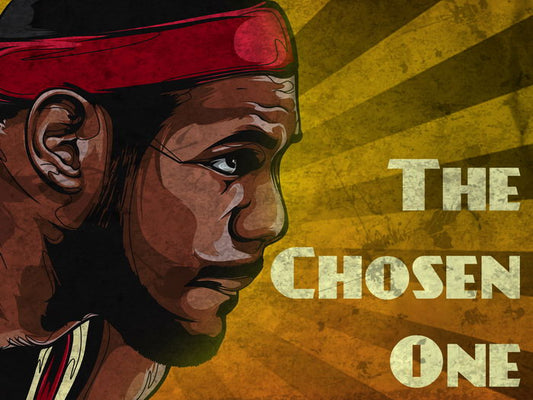 LeBron James Art The Chosen One King Basketball Sport Wall Art Print Poster
