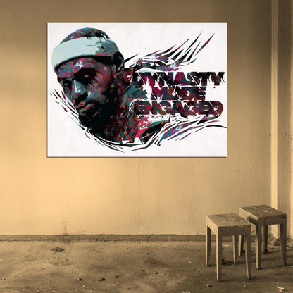 LeBron James The King Art Painting Basketball Sport Wall Art Print Poster