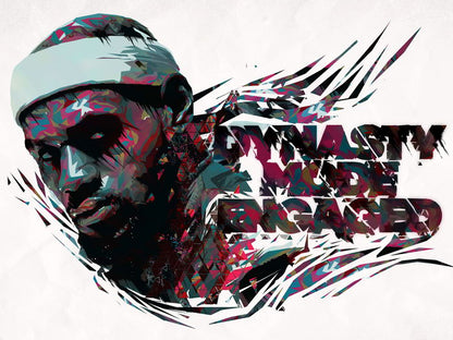 LeBron James The King Art Painting Basketball Sport Wall Art Print Poster