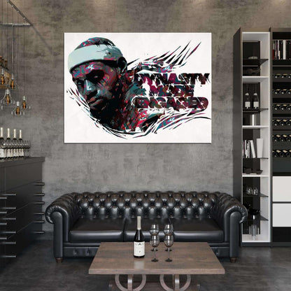 LeBron James The King Art Painting Basketball Sport Wall Art Print Poster