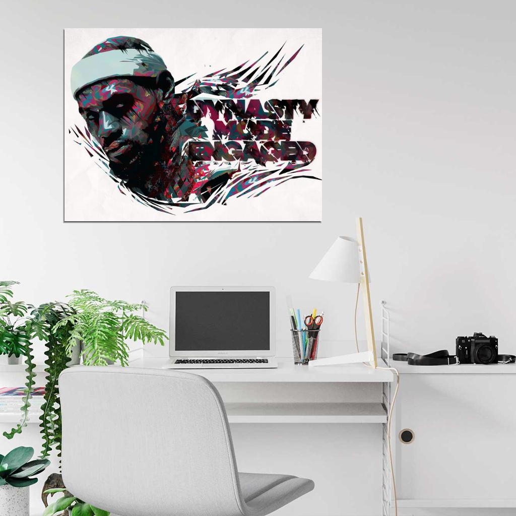 LeBron James The King Art Painting Basketball Sport Wall Art Print Poster