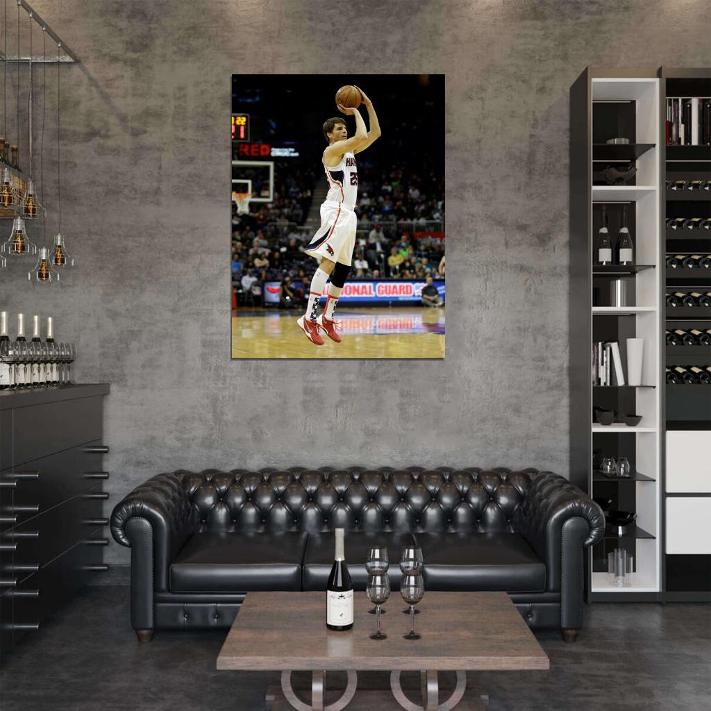 Kyle Korver Jump Shot Basketball Sport Wall Art Print Poster