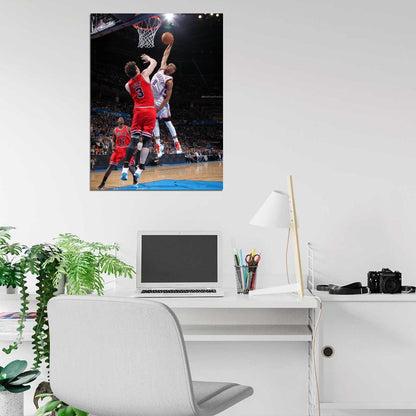 Russell Westbrook OKC Thunder Monster Dunk Posterize Asik Basketball Sport Wall Art Print Poster