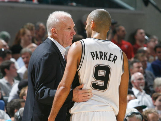 Tony Parker Gregg Popovich Basketball Sport Wall Art Print Poster