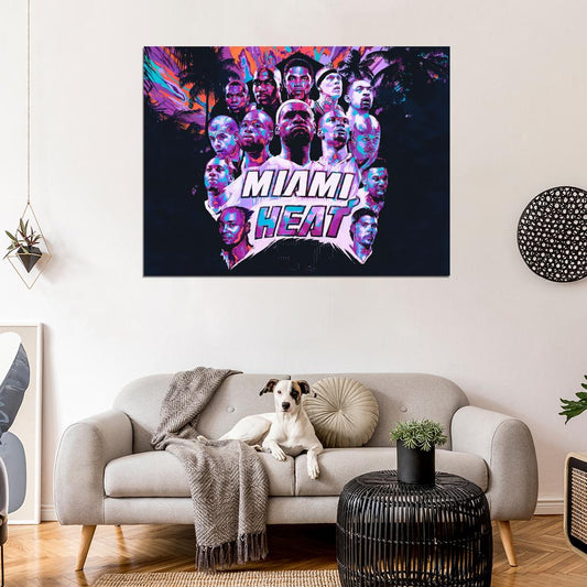 Team Roster 2013 Art Basketball Sport Wall Art Print Poster