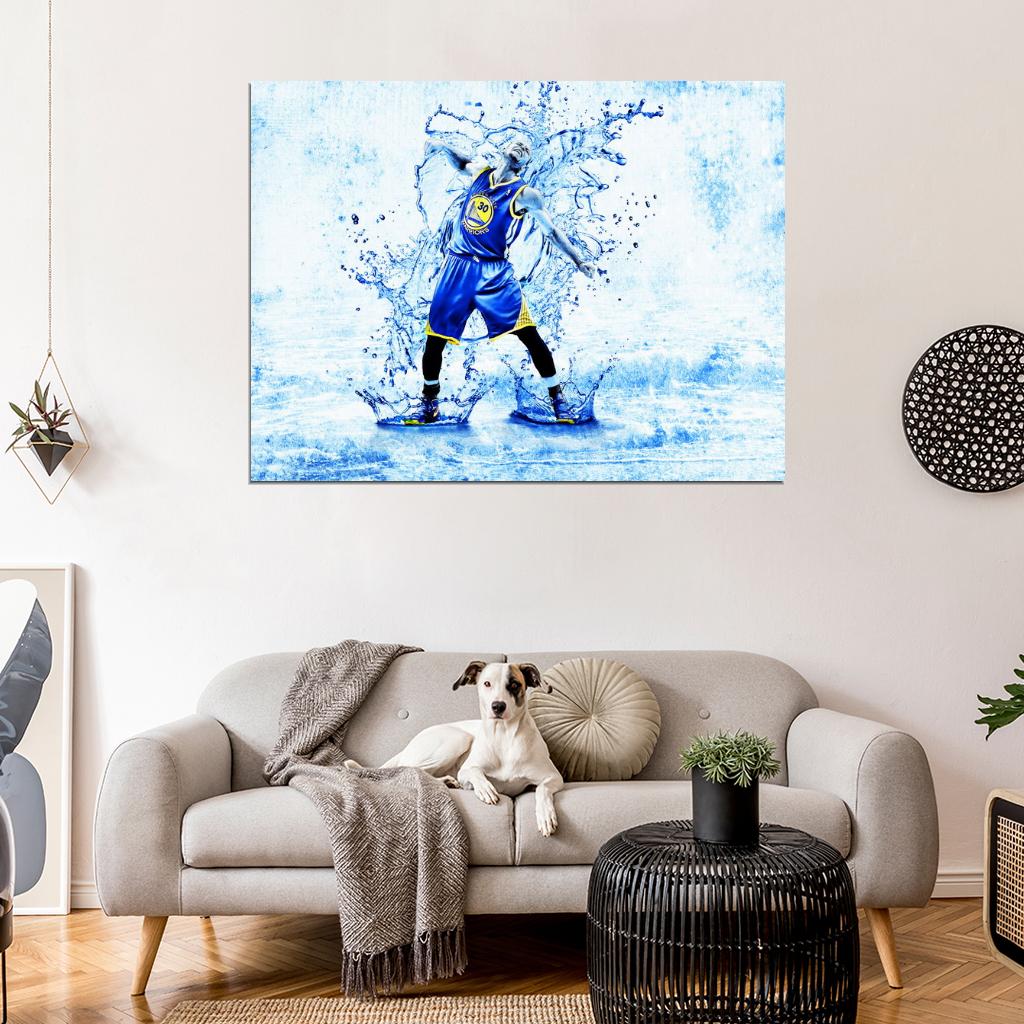 Stephen Steph Curry Art Basketball Sport Wall Art Print Poster