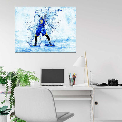 Stephen Steph Curry Art Basketball Sport Wall Art Print Poster