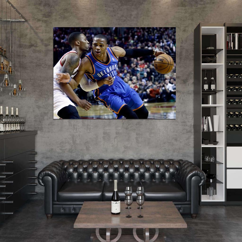 Russell Westbrook Basketball Sport Wall Art Print Poster