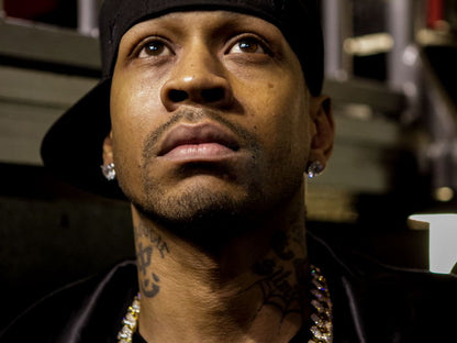 Allen Iverson Portrait Basketball Sport Wall Art Print Poster