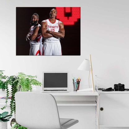 Dwight Howard James Harden Basketball Sport Wall Art Print Poster