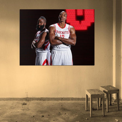 Dwight Howard James Harden Basketball Sport Wall Art Print Poster