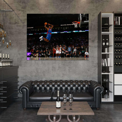 Dwight Howard Superman Slam Dunk Contest 2009 Basketball Sport Wall Art Print Poster