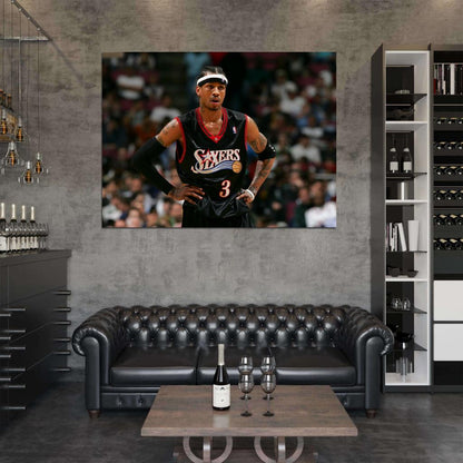 Allen Iverson Philadelphia Sixers Basketball Sport Wall Art Print Poster