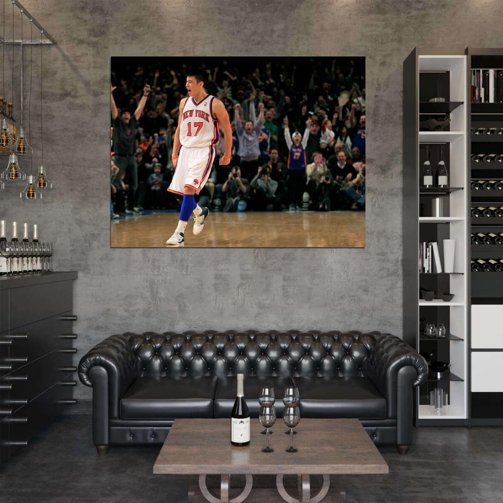 Jeremy Lin New York Basketball Sport Wall Art Print Poster