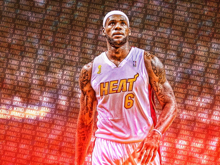 King James LeBron Art Basketball Sport Wall Art Print Poster