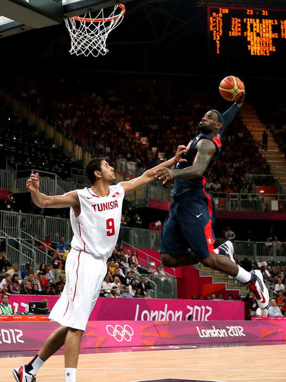 LeBron James Monster Dunk Posterize USA Team Basketball Sport Wall Art Print Poster