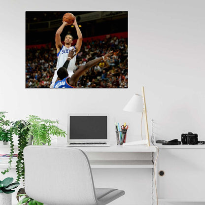 Michael Carter-Williams Shot Philadelphia Sixers Basketball Sport Wall Art Print Poster