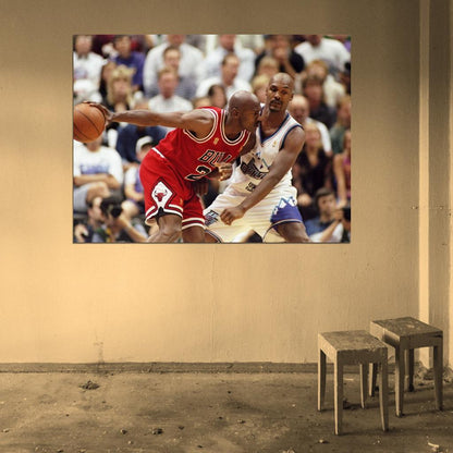 Michael Jordan Finals Basketball Sport Wall Art Print Poster