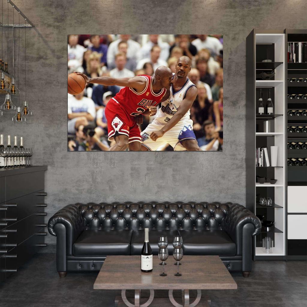 Michael Jordan Finals Basketball Sport Wall Art Print Poster