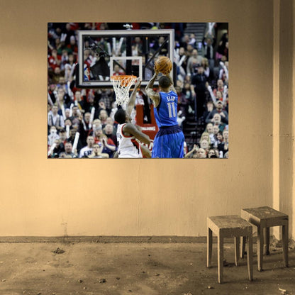 Monta Ellis Game-Winner Shot Buzzer Beater vs Portland 2013 Dallas Basketball Sport Wall Art Print Poster