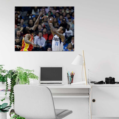 Monta Ellis Jump Shot Dallas Basketball Sport Wall Art Print Poster