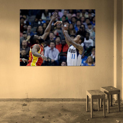 Monta Ellis Jump Shot Dallas Basketball Sport Wall Art Print Poster