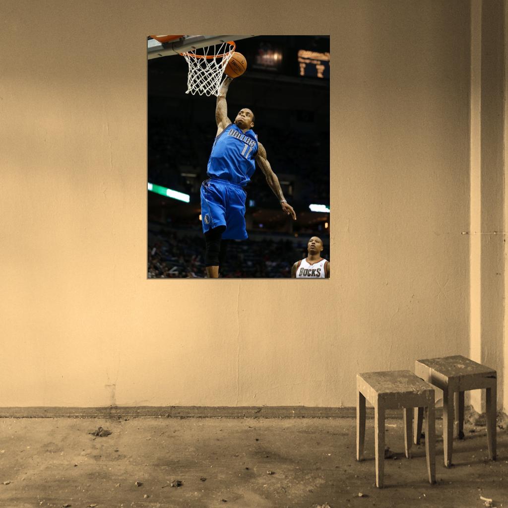 Monta Ellis Slam Dunk Dallas Basketball Sport Wall Art Print Poster