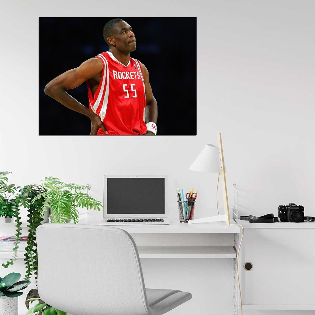 Dikembe Mutombo Basketball Sport Wall Art Print Poster