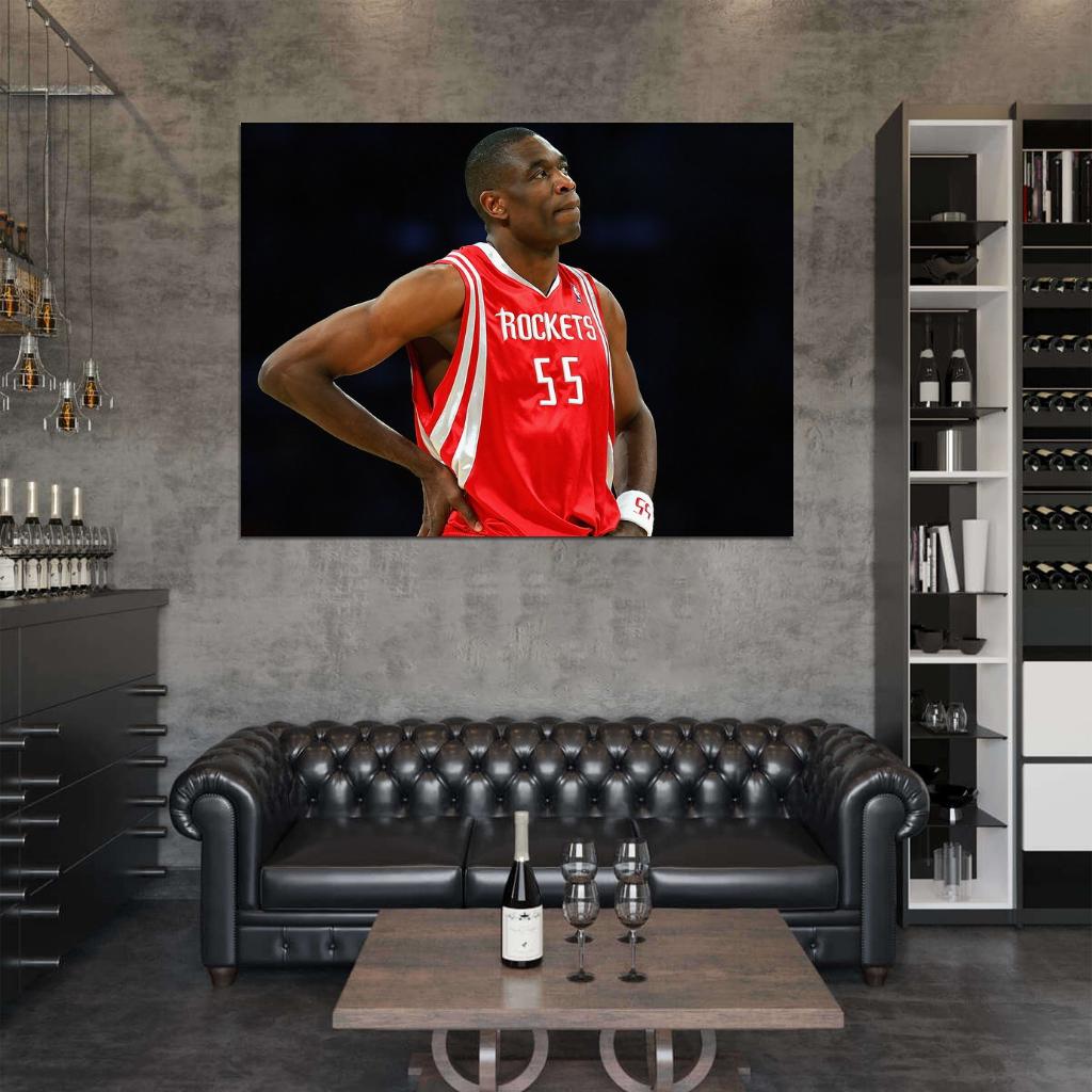 Dikembe Mutombo Basketball Sport Wall Art Print Poster